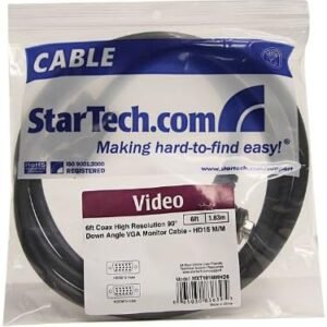 Startech MXT101MMHD6 Startech 90 Degree Angled Downward Connector VGA Cable