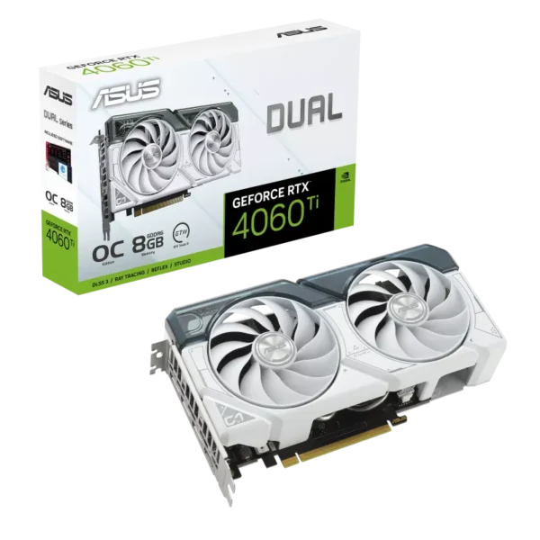 ASUS Dual GeForce RTX? 4060 Ti White OC Edition 8GB DUAL-RTX4060TI-O8G-WHITE - Image 4