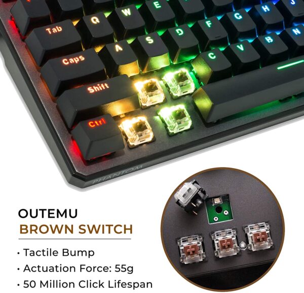 Tecware Phantom 104 - Outemu Brown Switch (2020 Edition) - Image 3