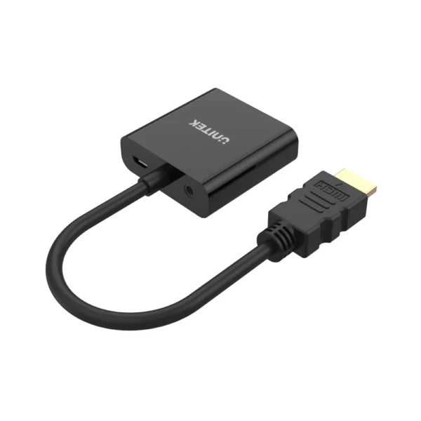 Unitek HDMI to VGA With Audio Converter Black Y-6333 - Image 2