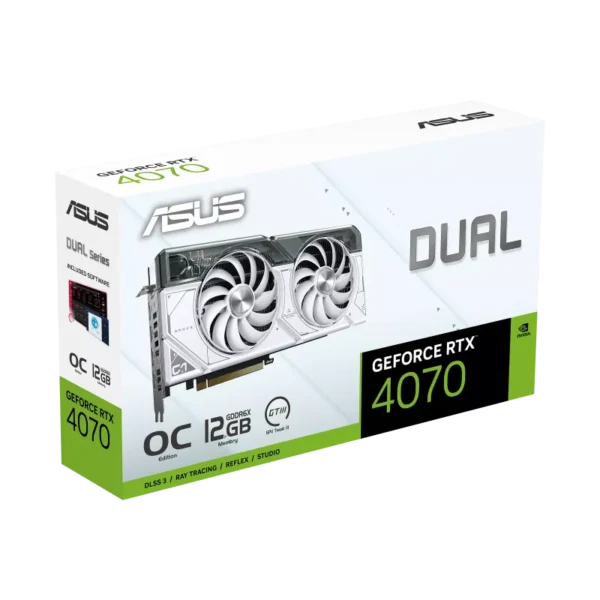 ASUS DUAL-RTX4070-O12G-WHITE RTX4070 12GB GRAPHICS CARD - Image 4