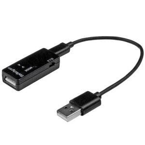 Startech USBAUBSCHM USB Voltage & Current Meter & Fast Charge Adapter