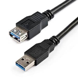 Startech USB3SEXT2MBK 2m Black USB 3.0 Male to Female Extension Cable