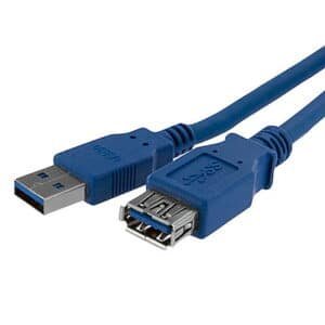 Startech USB3SEXT1M 1m Blue USB 3.0 Male to Female Extension Cable