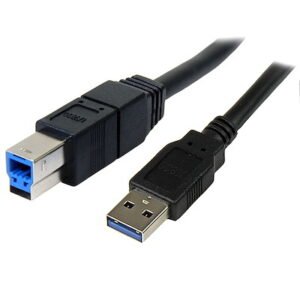 Startech USB3SAB3MBK 3m Black SuperSpeed USB 3.0 Cable A to B - M/M