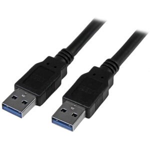 Startech USB3SAA6BK Black 6 ft SuperSpeed USB 3.0 Cable A to A - M/M