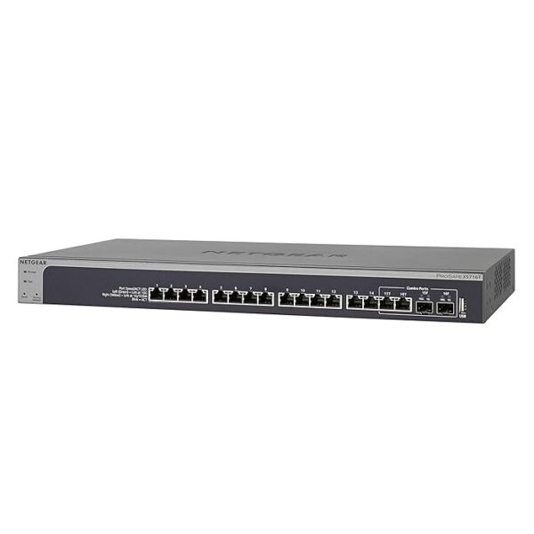 NETGEAR 16-Port 10G Ethernet Smart Managed Pro Switch (XS716T) - with 2 x 10Gigabit SFP+, Desktop/Ra - Image 3