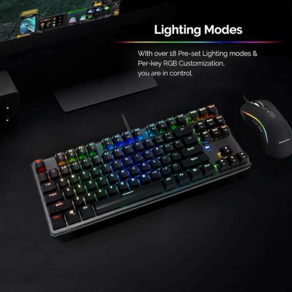 Tecware Veil 87 Wired Mechanical Keyboard (Barebones Kit), Smokey Black - Image 3