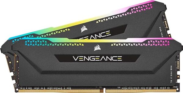 Corsair Vengeance RGB PRO SL DDR4 3600Mhz C18 Memory Kit, 64GB (2x32GB), Black