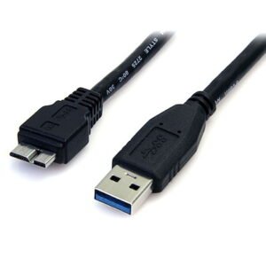 Startech USB3AUB50CMB 1.5ft USB 3.0 Micro B Cable - A to Micro B - Black