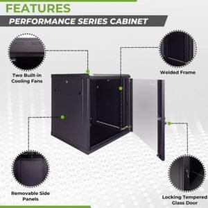 12U66P060 12U Wall Cabinet 600MM (W) X 600MM (D) X 637MM (H)