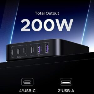 UGREEN CD271-40915 Ugreen Nexode 200W USB-C GaN PD Fast Charger Desktop Charger