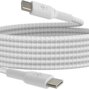 BELKIN CAB004BT2MWH Braided USB-C to USB-C Cable 60W 1M White