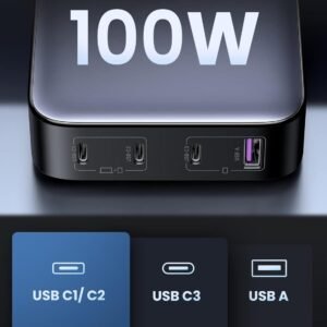 UGREEN CD270 Nexode 100W PD GAN Desktop Charger (3C1A) and 2 A/C Sockets