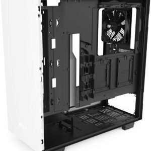 NZXT CA-H510B-W1 - Compact ATX Mid-Tower PC Gaming Case - Front I/O USB Type-C Port - Tempered Glass Side Panel - Cable Management System - Water-Cooling Ready - Steel Construction - White/Black