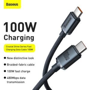 BASEUS CAJY000701 Baseus Crystal Shine Series Fast Charging Cable 2m