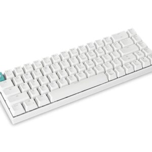Tecware B68 White Wireless Mechanical Keyboard, Gateron Brown