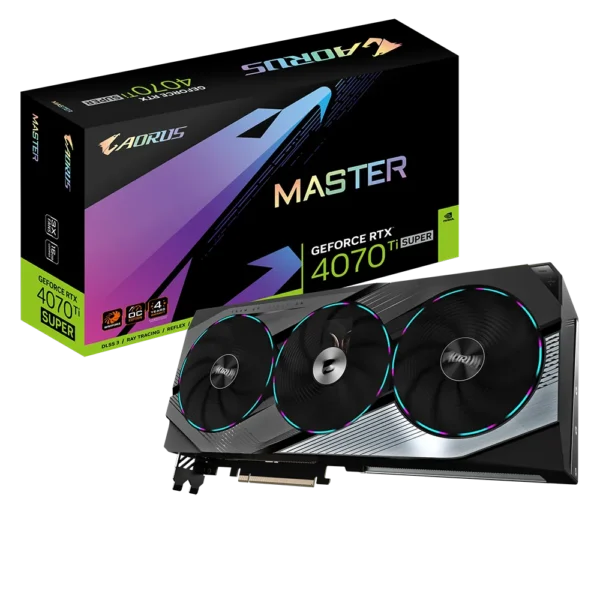 GIGABYTE GeForce RTX 4070 Ti SUPER MASTER 16G Graphics Card, 3x WINDFORCE