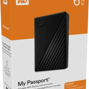 Western Digital WDBR9S0060BBK-WESN My Passport - 6TB (Black) USB 3.2 Gen 1