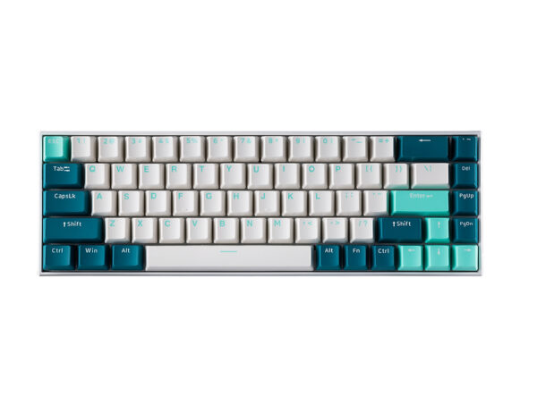 Tecware B68+ Wireless MKB, 3Mode - White / Gateron Yellow