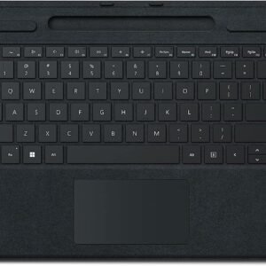 Microsoft Surface 8XB-00153 Surface Pro Signature Type Cover - Black (Alcantara Fabric) w Copilot key