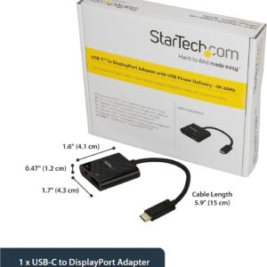 STARTECH CDP2DPUCP Startech USB-C to DisplayPort with Power Delivery