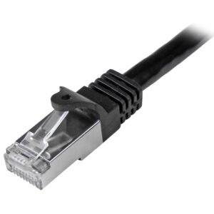 StarTech N6SPAT50CMBK Startech 0.5m Black Cat6 Shielded Gigabit Network Cable