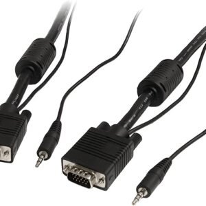 Startech MXTHQMM2MA Startech 2m Coax High Res VGA Monitor Cable - HD15 to HD15