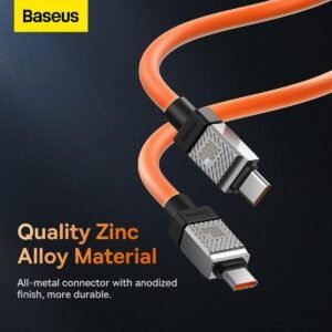 BASEUS CAKW000307 Baseus cable CoolPlay USB-C - USB-C 2m 100W orange