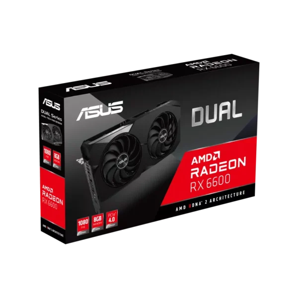 ASUS AMD RADEON RADEON RX 6600 8GB PCI-EX 16X GRAPHIC CARD - Image 5