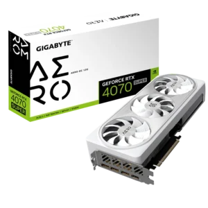 GIGABYTE GeForce RTX™ 4070 SUPER AERO OC 12G GV N407SAERO OC-12GD