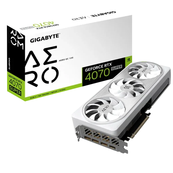 GIGABYTE GeForce RTX™ 4070 SUPER AERO OC 12G GV N407SAERO OC-12GD