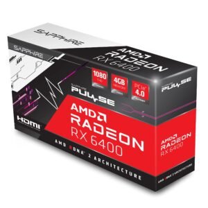 Sapphire 11315-01-20G Pulse AMD Radeon RX 6400 Low Profile Gaming Graphics Card with 4GB GDDR6, AMD