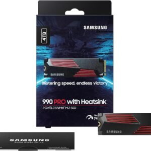 Samsung MZ-V9P4T0CW Samsung 990 PRO with Heatsink PCIe 4.0 M.2 4TB