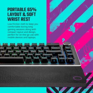 COOLER MASTER CK-721-GKTM1-US Cooler Master CM CK721 RGB MECHANICAL BROWN BT KEYBOARD BLACK