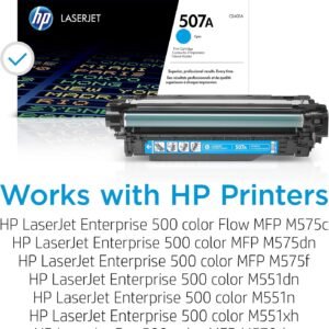 HP CE401A HP CE401A 507A Cyan Toner Cartridge - GENUINE