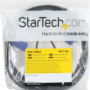 Startech MXTHQMM6A Startech 6 ft. Coax SVGA Monitor Cable with Audio