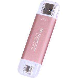 Transcend TS2TESD310P – 2 TB ESD310 Portable SSD (Dual USB‑C/USB‑A design)