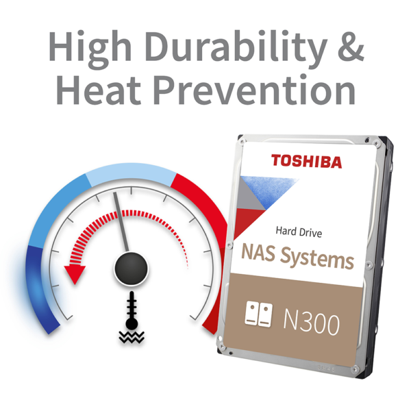 TOSHIBA N300 4TB 3.5 Inch 7200RPM 512MB Cache SATA NAS Hard Drive HDWG740AZSTC - Image 2