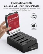 Orico 2.5 / 3.5 inch 4 Bay USB3.0 1 to 3 Clone Hard Drive Dock 1) Supported HDD: 2.5''&3.5'' SATA HD