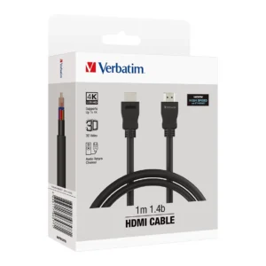Verbatim - 100cm 1m 1.4B HDMI to HDMI Cable Black 66577