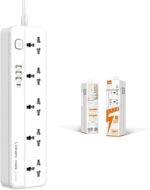 Ldnio Power strip with 5 AC outlets, 3x USB, USB-C, LDNIO SC5415, 2500W (white)