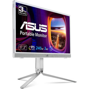 ASUS ROG Strix 15.6�h 1080P Portable Gaming Monitor (XG16AHP-W) - White, Full HD, 144Hz, IPS, G-SYNC Compatible, Built-in Battery, Kickstand, USB-C Power Delivery, Micro HDMI, ROG Tripod, for Console