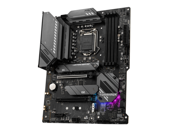 MSI MAG B560 TOMAHAWK WIFI Gaming Motherboard (ATX, 11th/10th Gen Intel Core, LGA 1200 Socket, DDR4, CFX, M.2 Slots, USB 3.2 Gen 2, 2.5G LAN, DP/HDMI, Wi-Fi 6E, Mystic Light RGB) - Image 2