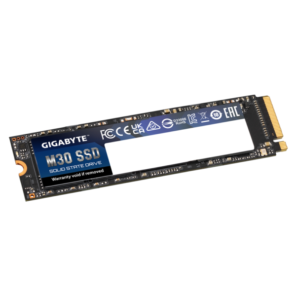 GIGABYTE M30 512GB M.2 2280 NVMe PCIe 3.0 x4 SSD (GP-GM30512G-G) - Image 2