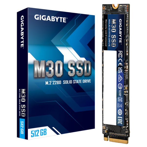 GIGABYTE M30 512GB M.2 2280 NVMe PCIe 3.0 x4 SSD (GP-GM30512G-G) - Image 3