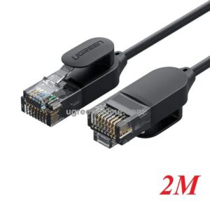 Ugreen Cat 6A UTP Round&Ultra Slim Ethernet Cable Pure Copper 2.0m