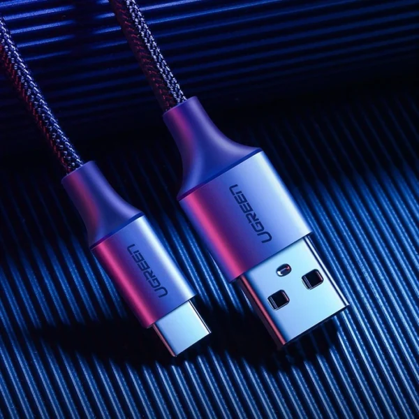 Ugreen USB 2 to USB-C Data Cable, Fast Charging+ Data Transfer, 5V3A Fast charge,TPE Jacket+Nylon Br - Image 3