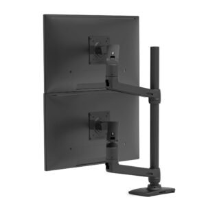 Ergotron 45-509-224 LX Dual Stacking Arm, Tall Pole, Matte Black