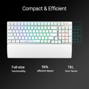 ASUS 90MP037B-BKUA10 ASUS ROG Strix Scope II 96% Wireless Mechanical Gaming Keyboard - White - ROG NX Storm Switch